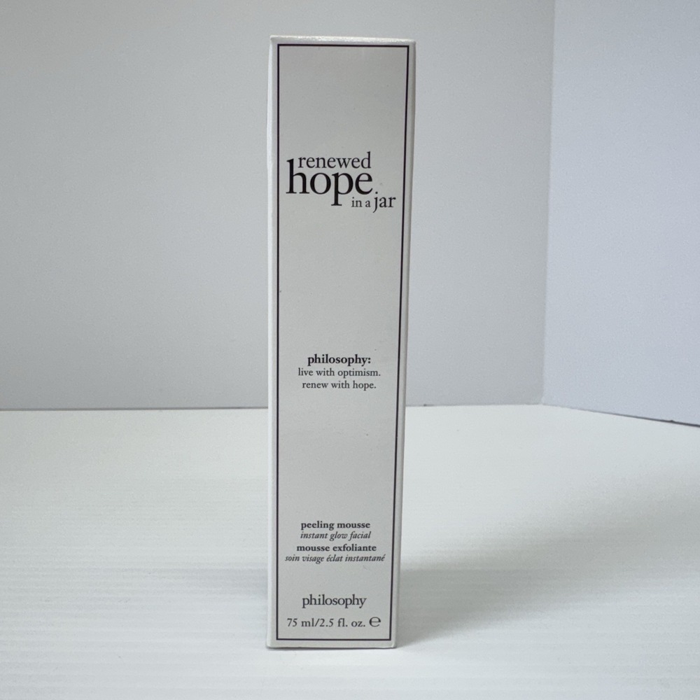 Philosophy Renewed Hope In A Jar Peeling Mousse Instant Glow Facial 2.5 oz